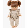 Collection Minikane poupee gordis nouveautes automne hiver 2021 ensemble maya top plumletis et combinaison molleton lin
