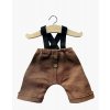 Collection Minikane poupee gordis nouveautes automne hiver 2021 ensemble jules automne pantalon marron fonce en jean