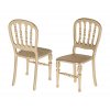 Maileg Jídlení židle Gold  Maileg Chair, Mouse - Gold