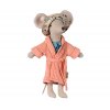 Maileg Župánek pro myšku Coral  Maileg Bathrobe, Mouse Coral
