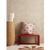 fermLIVING Polštářek Dot Camel/Red  fermLIVING Dot Tufted Cushion - Camel/Red