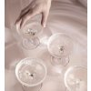 fermLIVING Skleničky na šampaňské set 2 ks  fermLIVING Ripple Champagne Saucers Set of 2 Clear