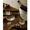 fermLIVING Skleničky na šampaňské set 2 ks  fermLIVING Ripple Champagne Saucers Set of 2 Clear