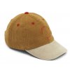 LW14469 Danny corduroy cap 3061 Golden caramel multi mix Extra 0