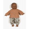 minikane collection accessoires et dressing poupees babies 28cm ensemble coline avec top colette plumetis cassonade et son pantalon gaston elastique marguerite