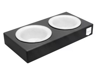 dog bowl duo ceramic graphite bowlandbonerepublic p1