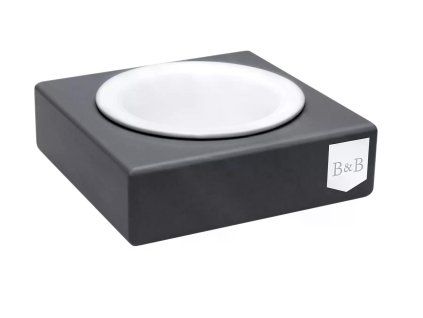dog bowl solo ceramic graphite bowlandbonerepublic p1