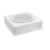 dog bowl solo ceramic white bowlandbonerepublic p1