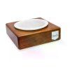 dog bowl solo ceramic brown bowlandbonerepublic p1