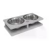 dog bowl grande grey bowlandbonerepublic p1