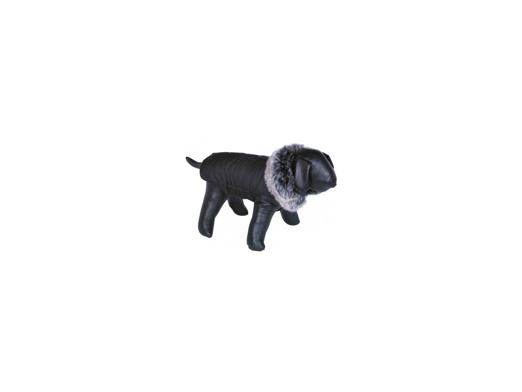 Nobby ADUA obleček pro psa černá s kožíškem 26 cm