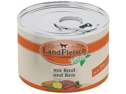 Landfleisch Dog Classic hovězí s rýží, dietní 195g