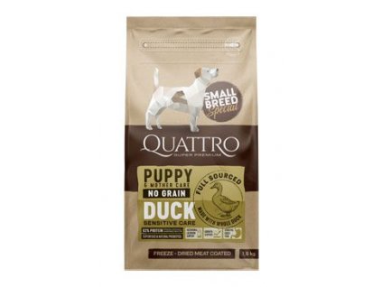 QUATTRO Dog Dry SB Puppy/Mother Kachna 1,5kg