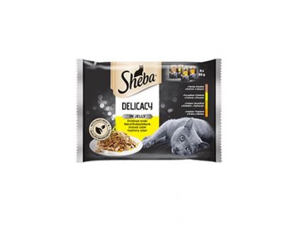 Sheba kapsa Delicacy drůbeží výběr v želé 4x85g