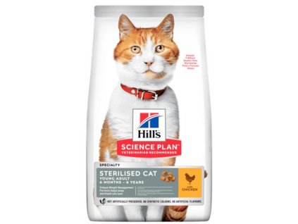 Hill's Science Plan Feline  Young Adult Sterilised Chicken 1,5 kg