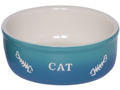 Nobby GRADIENT keramická miska pro kočky modrá 13,5x4,5cm/0,25l