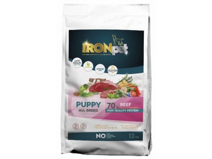 0020606 ironpet dog puppy all breed beef hovezi 12 kg (1)