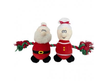 Hračka plyš Rope Duo Mr a Mrs Claus HP 35cm