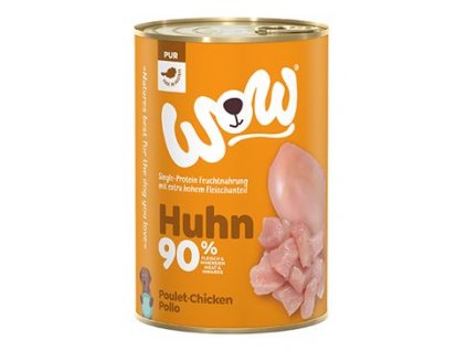 WOW konzerva PUR Kuřecí monoprotein 400g