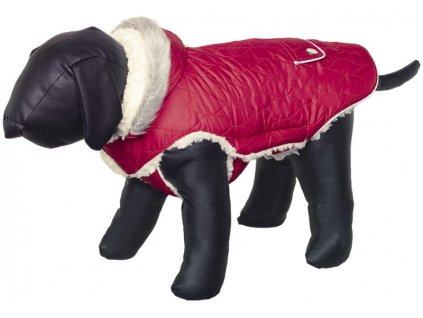 AKCE_Nobby Polar obleček pro psa s kapucí červená 20cm