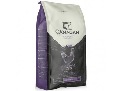 Canagan senior, light 12 kg  + pamlsky 200g ZDARMA