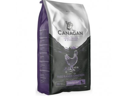 Canagan kočka light/senior/sterilised 4 kg  + kapsičky 170g ZDARMA