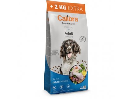 Calibra Dog Premium Line Adult Chicken 12 kg + 2 kg_