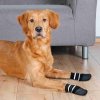 Protiskluzové ponožky černé, 2 ks pro psy bavlna/lycra S-M: např. sheltie