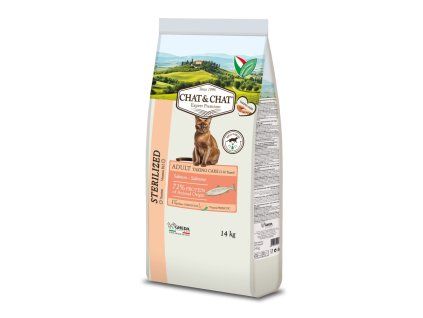 Chat & Chat Cat Sterilized Salmon 14 kg
