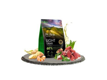 100264 profine dog dry light lamb 3kg