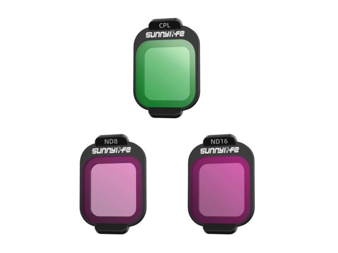 Filtry CPL, ND8, ND16 Sunnylife do DJI Flip