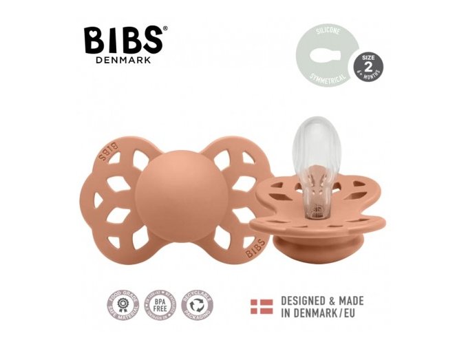 BIBS 442246 INFINITY SYMETRICAL PEACH M dudlík