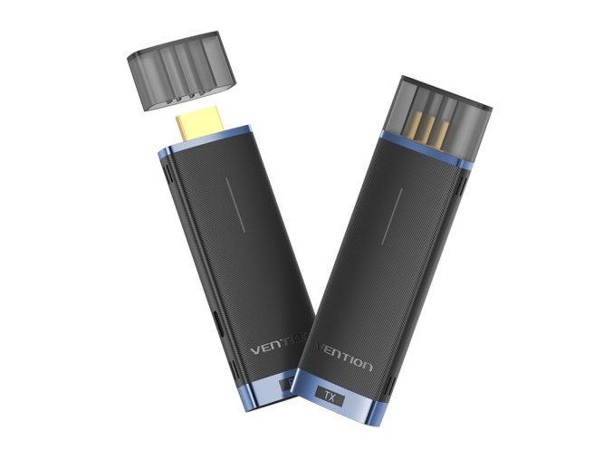 Bezdrátový vysílač/přijímač HDMI Vention (modrý)