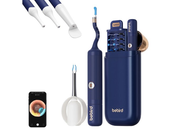 Bebird EarSight Plus otoskop s kamerou na čištění uší (modrý)