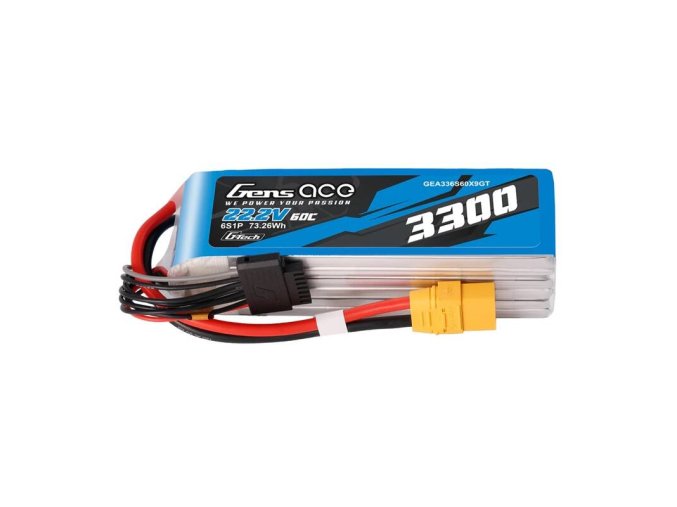 Akumulátor Lipo Gens Ace G-Tech 3300mAh 22,2V 60C 6S1P XT90