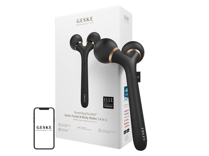 Sonic Facial & Body Roller 4in1 Geske with APP (gray)
