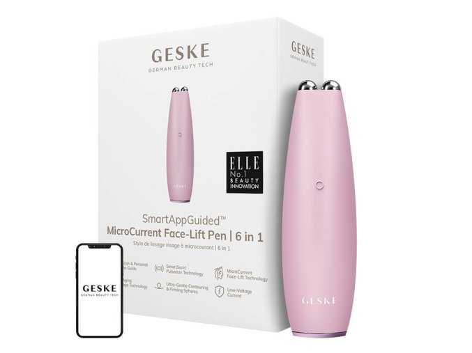 MicroCurrent Face-Lift Pen 6 in 1 Geske with APP (pink)