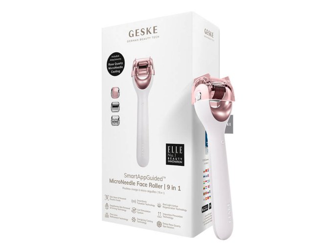 Micro Needle Face Roller 9in1 Geske with APP (starlight)