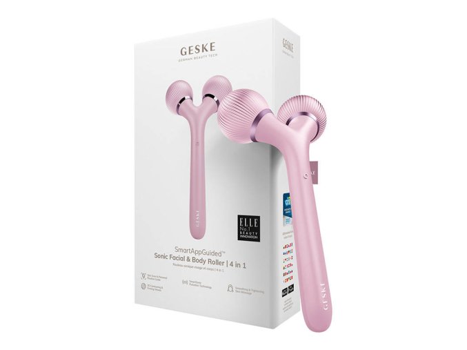 Sonic Facial & Body Roller 4in1 Geske with APP (pink)