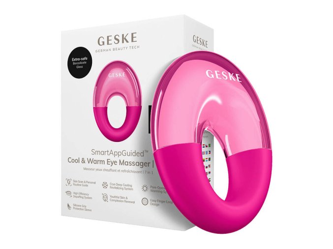 Geske Cool & Warm Eye Massager 7 in 1 (magenta)