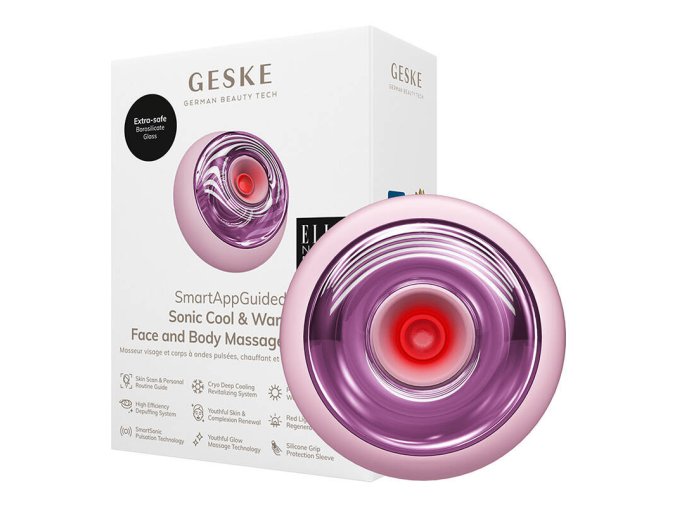 Geske Sonic Cool & Warm Face & Body Massager 9in1 (pink)