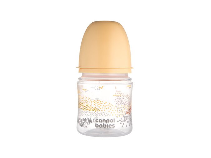 CANPOL 35/242 Butelka antykolkowa EasyStart 120ml MOUNTAINS beige
