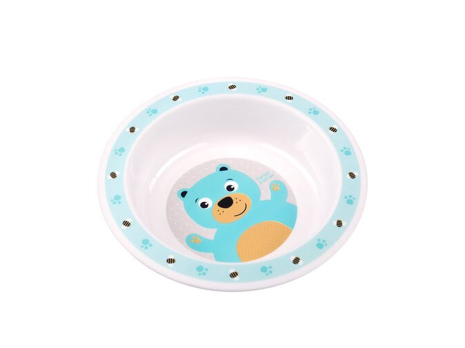 CANPOL 4/412 Plastová miska Cute Animals tyrkysová