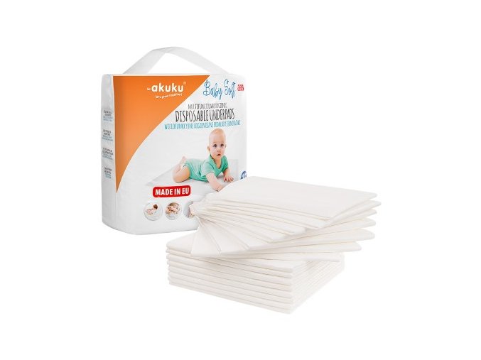 AKUKU A0500 Jednorázové podložky 40x60 Baby Soft 15 ks