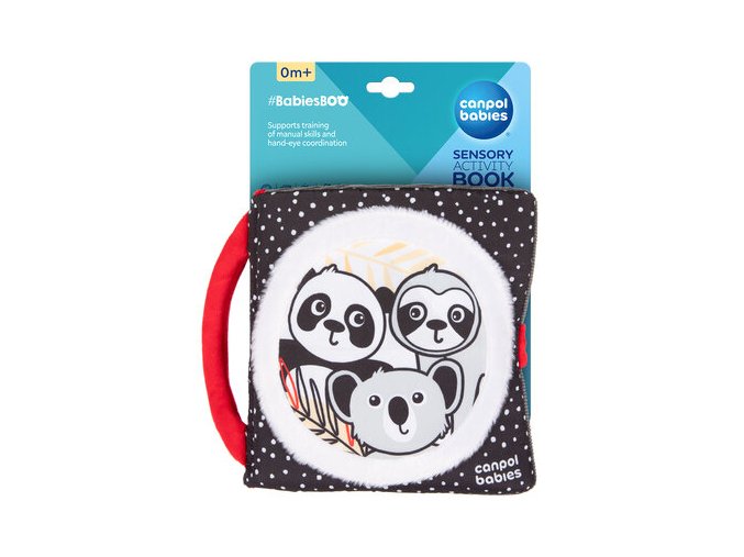 CANPOL 68/088 Sensoryczna książeczka manipulacyjna BabiesBoo Panda
