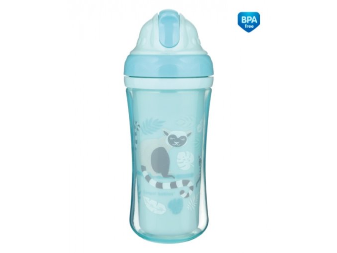 CANPOL 74/051 Láhev se skládací silikonovou trubičkou 260ml LEMUR