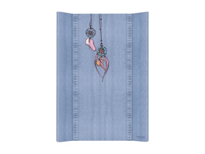 CEBA 102-119-598 Měkká tvarovaná krátká přebalovací jednotka bez opěrky hlavy 50x70 DENIM STYLE DREAM CATCHER modrá*