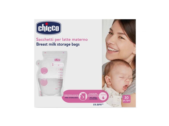 CHICCO 00002257300000 Sáčky na skladování mléka 30 ks.