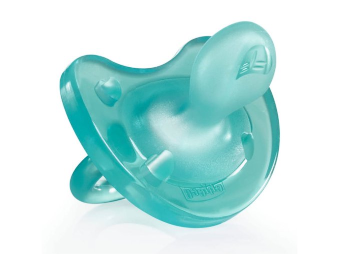CHICCO 00002711210000 PHYSIO SOFT silikonový panák 0-6m+ 1 ks modrý