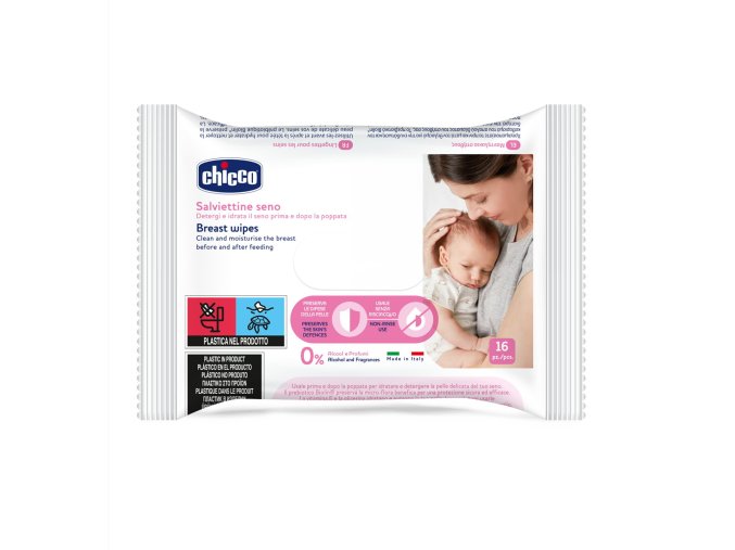 CHICCO 00009165000000 Ubrousky pro péči o prsa 16 ks